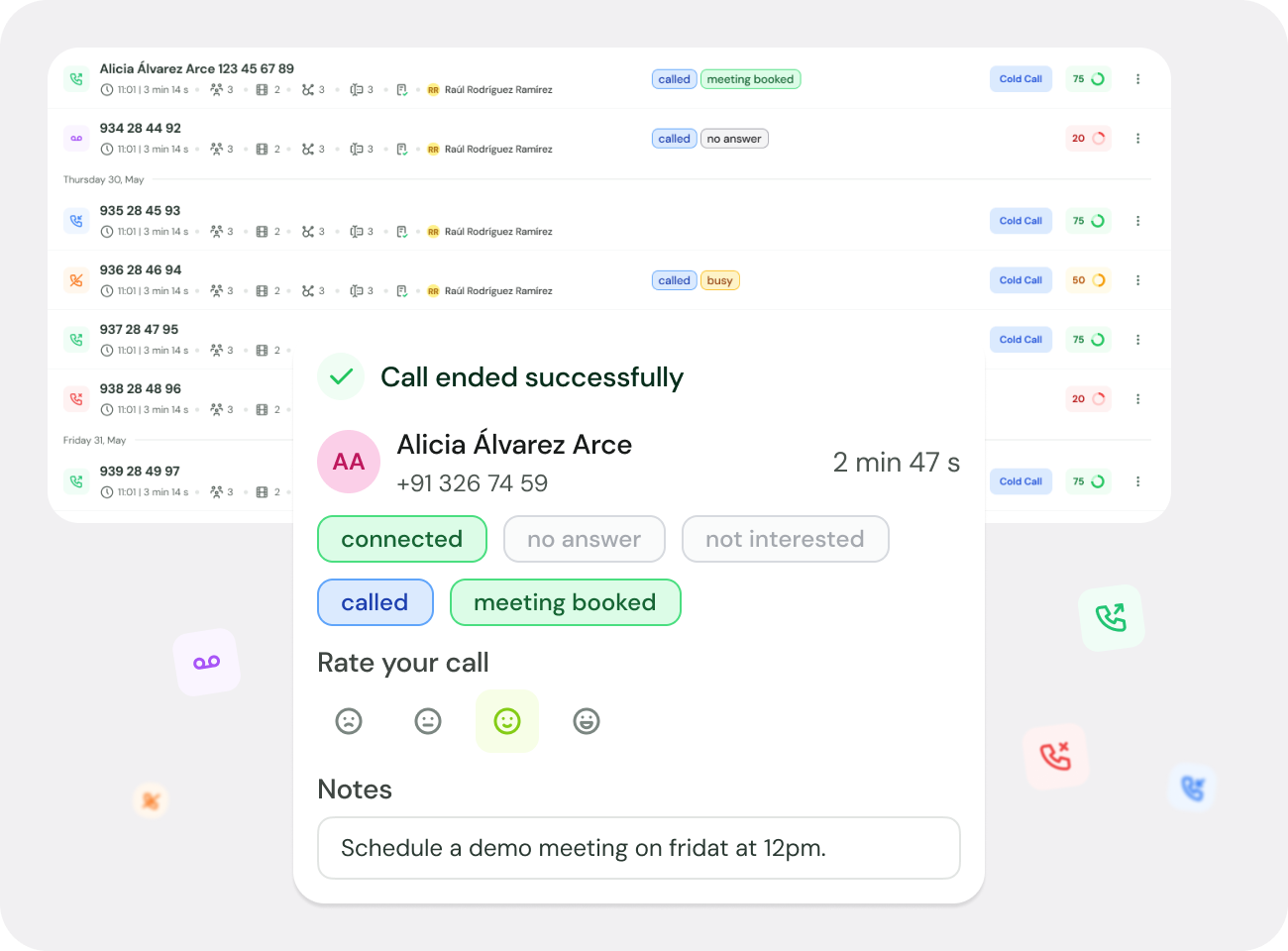 Registro y sincronización total