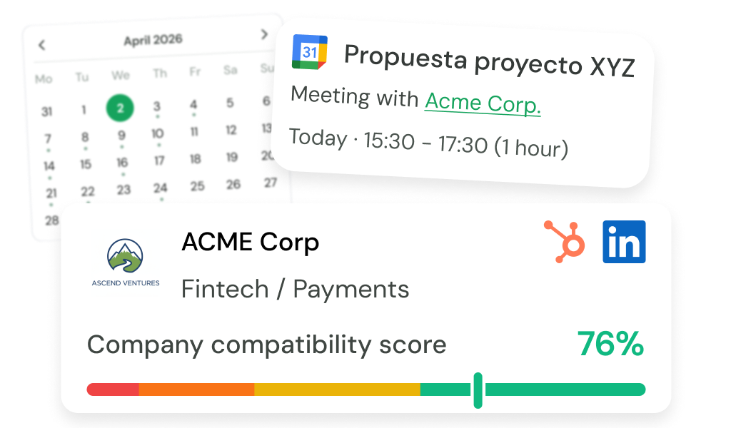 Preparación de reuniones en 30s