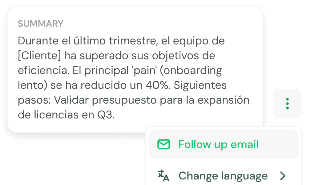 Seguimiento ejecutivo